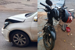 Motociclista fica ferido após colisão com carro no Setor Pauzanes, em Rio Verde