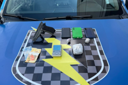 PM detém suspeito que estaria ameaçando pessoas com arma de fogo na Vila Borges em Rio Verde