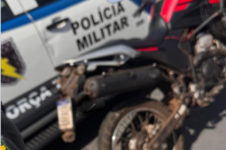 PM localiza motocicleta com registro de apropriação indébita no Centro, em Rio Verde