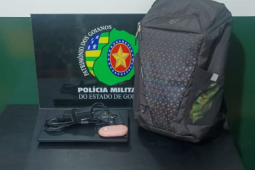 PM recupera objetos furtados no Parque Jatobá e conduz dois envolvidos à delegacia em Rio Verde