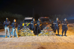Polícia Rodoviária Federal e CPE apreendem mais de 200 kg de drogas em operação conjunta