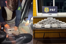 PRF apreende supermaconha em carro transportado por cegonha na BR-364, em Jataí 