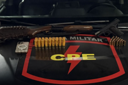 CPE Rio Verde prende indivíduo por porte ilegal de arma de fogo de uso restrito no DIMPE