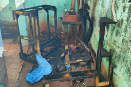 Homem é preso pela PM após ameaçar família e atear fogo em sofá em Rio Verde