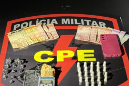 CPE Rio Verde prende traficante no Jardim Mondale após tentativa de esconder drogas