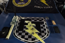 Força Tática prende homem com tornozeleira eletrônica por tráfico de drogas na Promissão