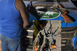 Batalhão Rural apreende armas de fogo e ferramentas de origem suspeita na zona rural de Jataí