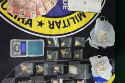 Força Tática prende suspeito com 69 porções de crack no bairro Serpro, em Rio Verde