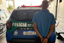 Abordagem de rotina termina com foragido preso no Residencial Nilson Veloso