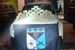 COD apreende quase R$ 1,2 milhão em dinheiro vivo dentro de carro em Goiás