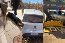 Polícia Civil prende suspeito investigado por transporte de 86 kg de maconha