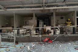 Explosões atingem área de alimentação da Rodoviária de São Simão e deixam três feridos