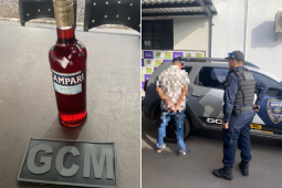 Homem é detido após furtar garrafa de bebida no Bairro Liberdade, em Rio Verde