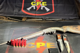 CPE prende indivíduo por ameaça e apreende arma de fogo em Rio Verde