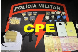 CPE apreende drogas e prende suspeito de tráfico no Parque das Laranjeiras 