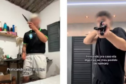 Trend violenta no TikTok em que homens reagem 