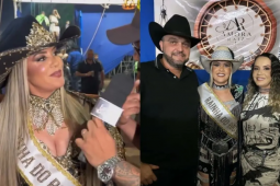 Trisal formado por irmãs gêmeas e agricultor em Montividiu repercute nas redes sociais; veja fotos
