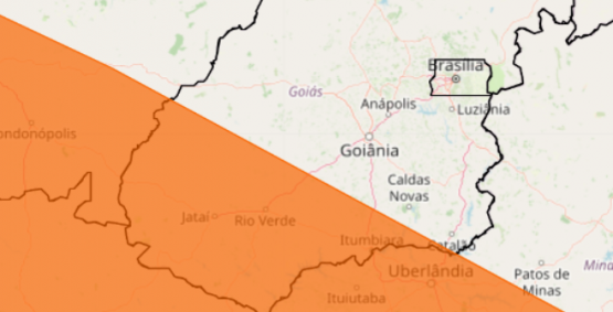 Alerta de chuvas intensas para a região de Rio Verde e sudoeste de Goiás nesta segunda (17)