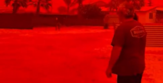 Ciclone deixa paisagem da Austrália em tons de vermelho; confira