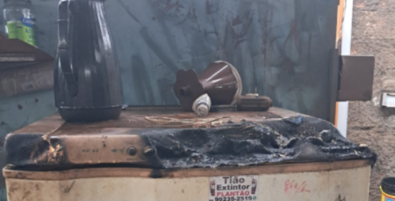 Incêndio criminoso em oficina termina com ex-funcionário detido pela PM no Bairro Canaã, em Rio Verde