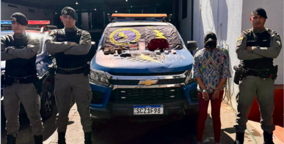 Mulher que realizava furtos em diversos comércios é presa pela PM, em Rio Verde