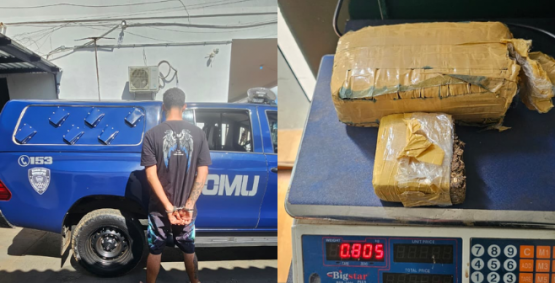 ROMU desmonta ponto de tráfico e prende suspeito reincidente no Jardim América, em Rio Verde