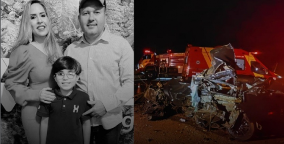Tragédia na GO-206: vereador, esposa e filho morrem em grave acidente entre Quirinópolis e Caçu