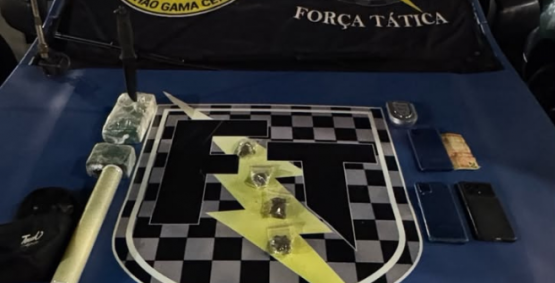 Força Tática prende homem com tornozeleira eletrônica por tráfico de drogas na Promissão