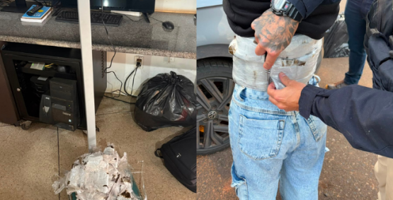 PRF flagra mulheres com maconha presa ao corpo e apreende 10 quilos da droga em Rio Verde