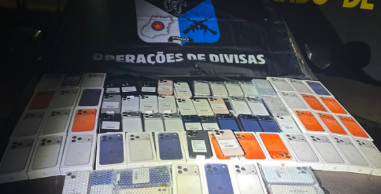COD apreende carga de smartphones avaliada em R$ 648 mil durante fiscalização em Goiás