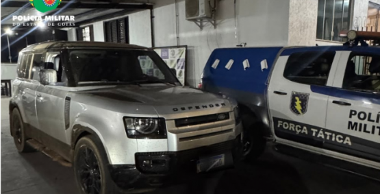 Força Tática recupera Land Rover com registro de furto na BR-060, em Rio Verde