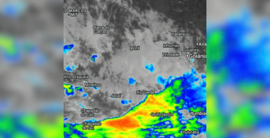 Defesa Civil alerta para chuva forte, ventos de até 50 km/h e possibilidade de granizo em Rio Verde