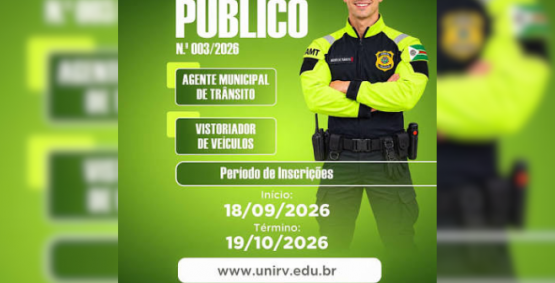 Concurso da AMT de Rio Verde encerra inscrições nesta segunda-feira (19)