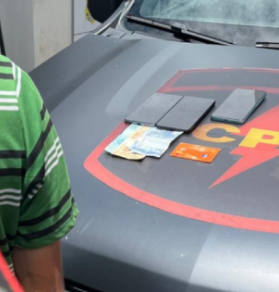 CPE prende homem por furtar dinheiro e cartão da própria namorada no Portal do Sol, em Rio Verde