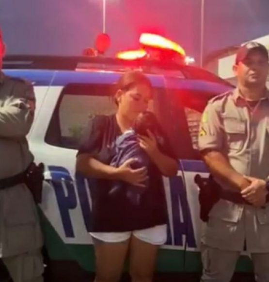 Policiais militares evitam tragédia e salvam bebê de 28 dias engasgado em Rio Verde