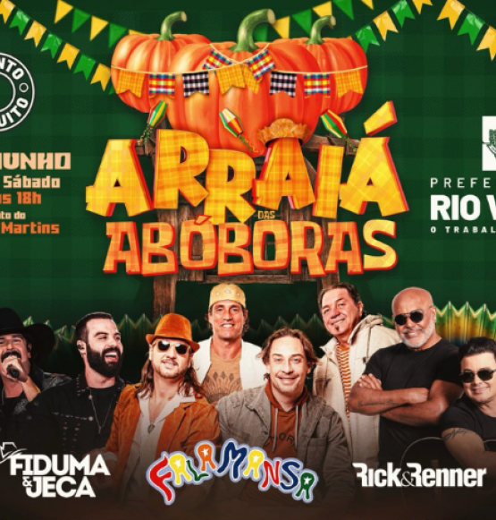Tradicional Arraial das Abóboras começa nesta sexta-feira com grandes shows em Rio Verde