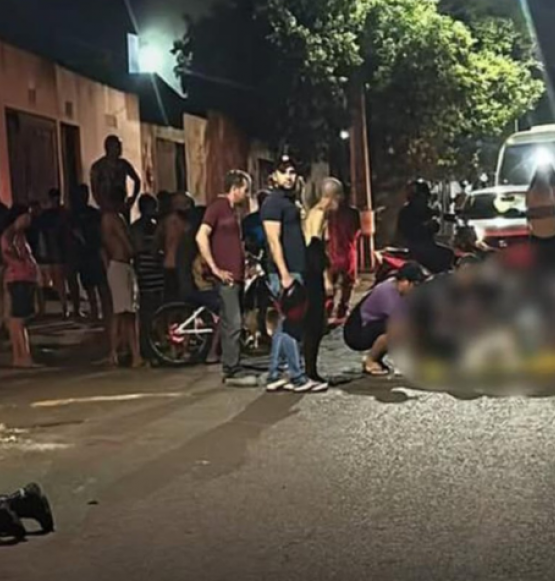 Criança de 11 anos fica ferida após ser atingida por motocicleta em Rio Verde