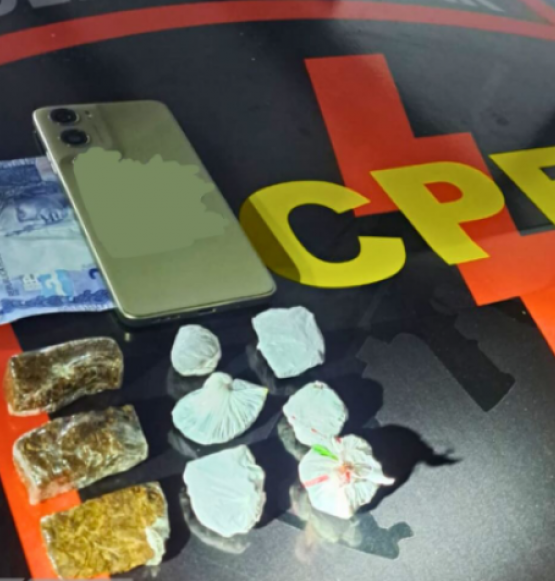 CPE prende suspeito com drogas prontas para venda na Promissão