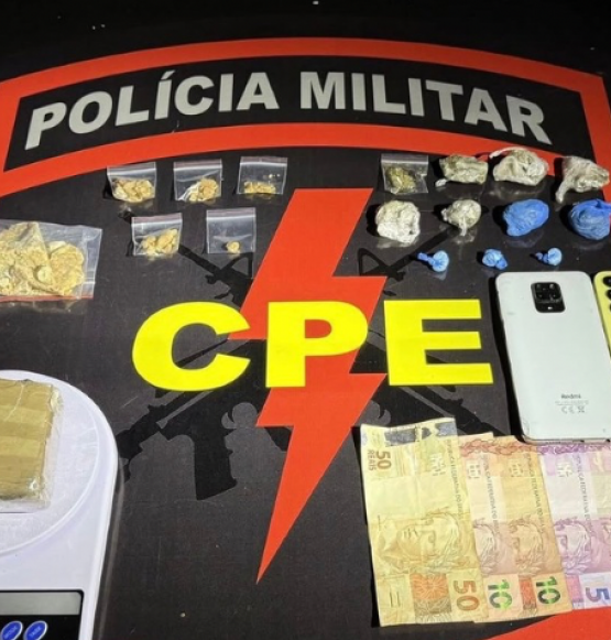 CPE apreende drogas e prende suspeito de tráfico no Parque das Laranjeiras 