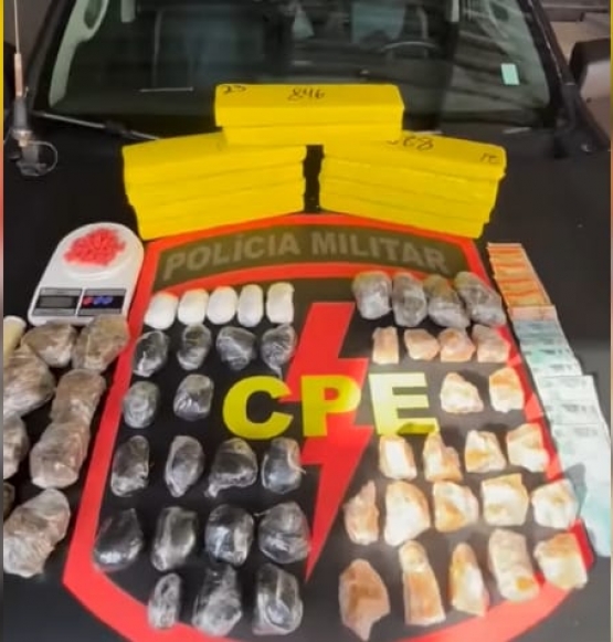 CPE Rio Verde prende indivíduo por tráfico de drogas no setor Lindolfina
