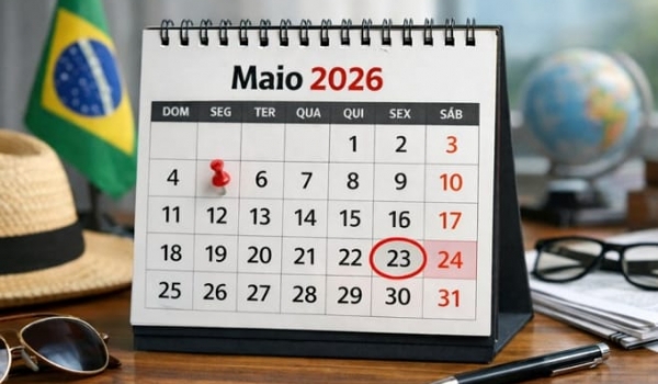 Ano de 2026 terá calendário favorável para feriados prolongados