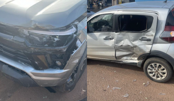 Acidente de trânsito deixa duas pessoas feridas na Vila Meneses, em Rio Verde