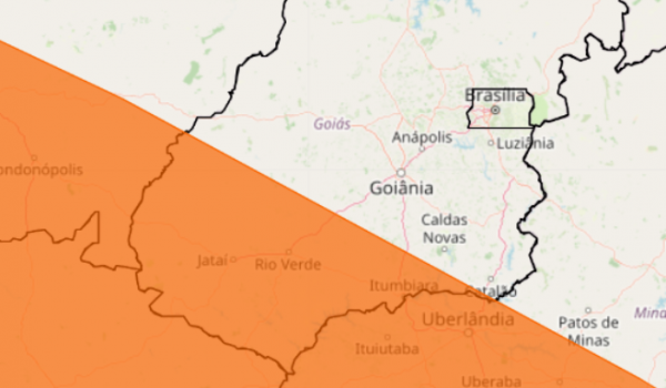 Alerta de chuvas intensas para a região de Rio Verde e sudoeste de Goiás nesta segunda (17)