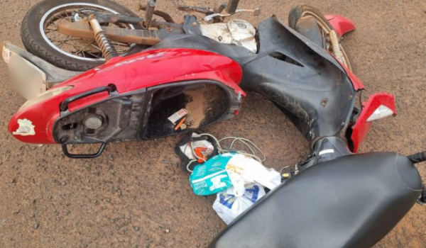 Caminhão perde freio e provoca acidente com motociclista no setor Pauzanes, em Rio Verde