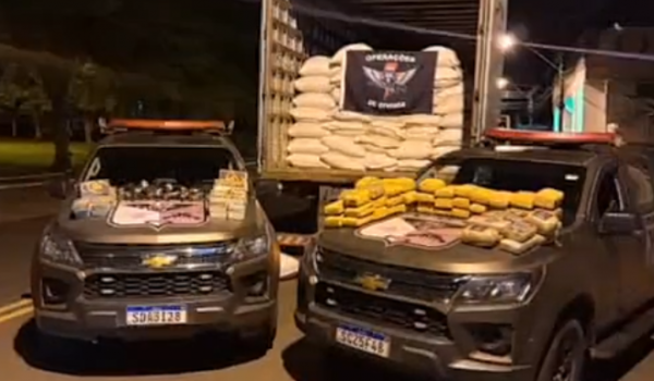 Carga milionária de drogas escondida em caminhão baú é descoberta e apreendida em Jataí