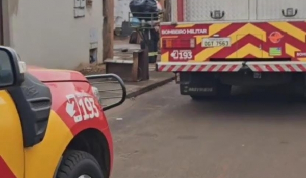 Residência tem principio de incêndio no bairro Maranata em Rio Verde