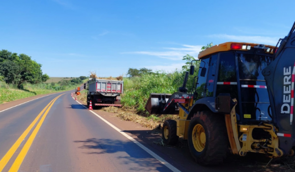 Concessionária realiza obras de recuperação de pavimento e limpeza nas BR's 060 e 452 em Rio Verde