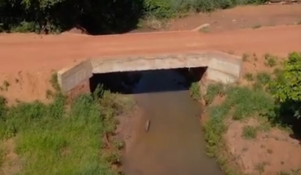 Construção da ponte do Córrego Abóbora é concluída