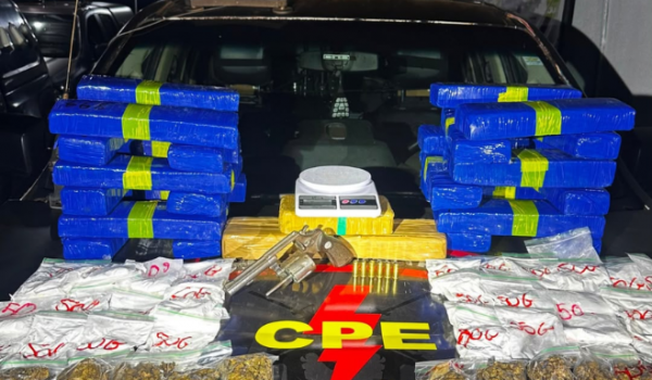 CPE e Força Tática prendem cinco após homicídio no Setor Pauzanes e apreendem drogas e arma em Rio Verde