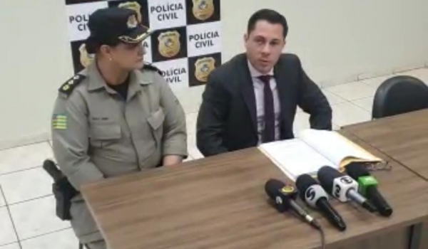 Polícias Civil e Militar apresentam detalhes sobre duplo homicídio em Maurilândia